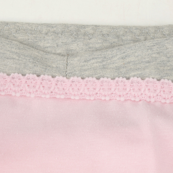 Blød og åndbar bomuldsgraviditetsundertøj til gravide kvinder med lav talje (Pink XL)