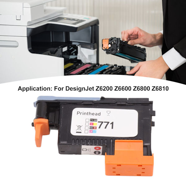 Printerhoved Udskiftning ABS Plast Printhead til DesignJet Z6200 Z6600 Z6800 Z6810