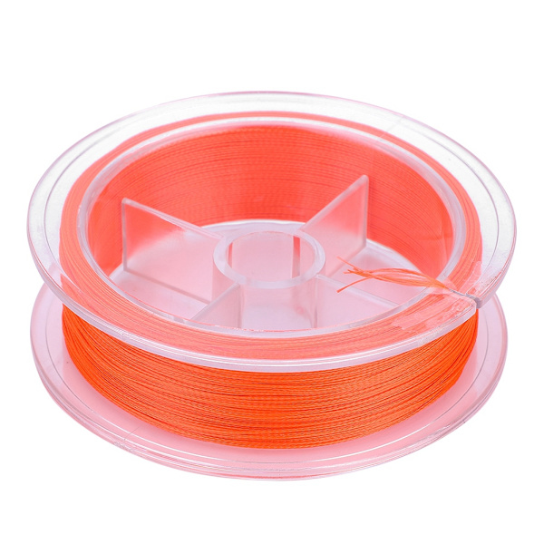 50m Nylon Stark Extrem Konisk Taper Ledare Flugfiske Flätad Linje Anglare (Orange-20lb)