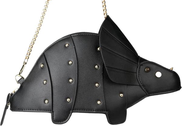 Dinosaurie Axelväskor PU Stegosaurus Crossbody Väska för Flickor Kvinnor