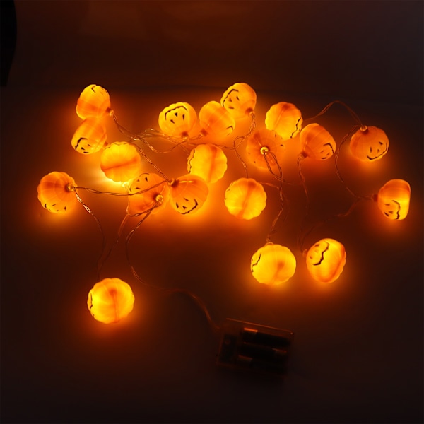 Gresskarlys-streng Halloween LED-dekorasjon Feriedekorativ lanterne for innendørs innendørsmedium