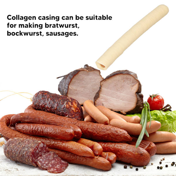 Fyldning af bagte pølsehylstre Ham Collagen Hylste Tørre Svinepølsehylstre Rør Til Pølsemager