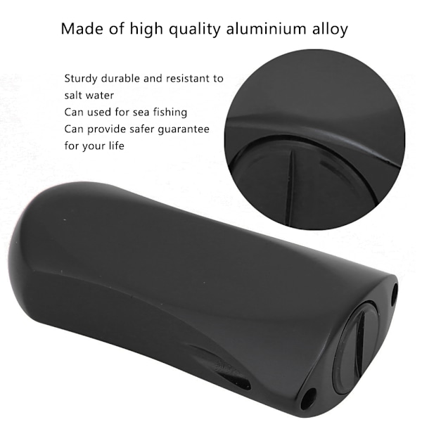 Aluminiumlegering Fiske Rulle Handtag Knopp Grepp Fint Utövande Del Modifierad TillbehörSvart