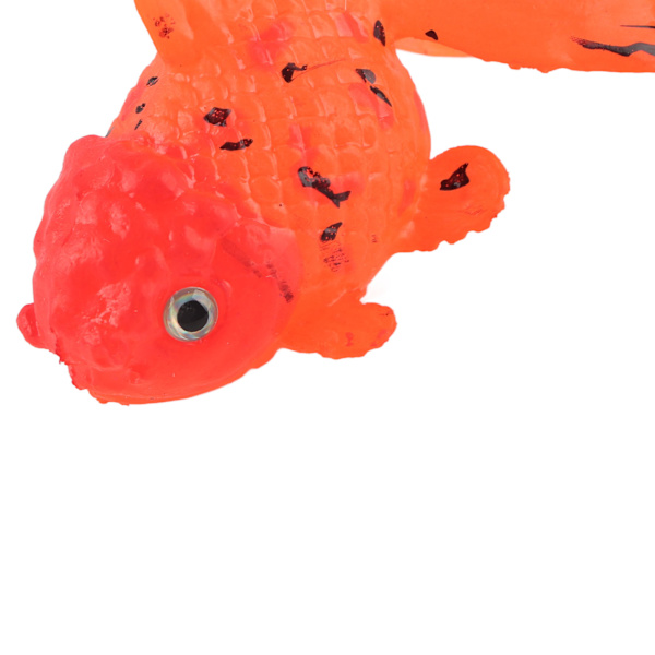 Kunstig fisk glødende effekt silikone simulation guldfisk til fiskeskål simulation dyredekorationGF04