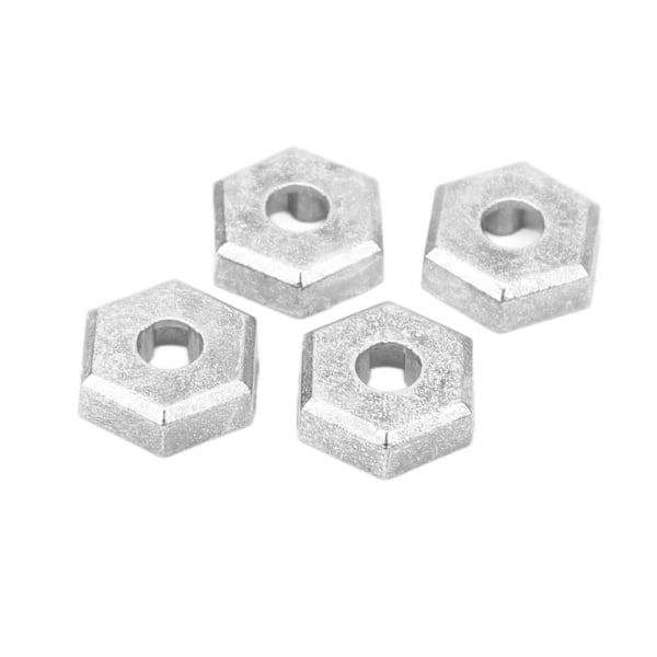 4PCS 1/16 RC Hex Koppling Zinklegering Silver RC Hjul Hex Nav Adapter för SCY 16101 16102 16103 16201 1/16 RC Bilar