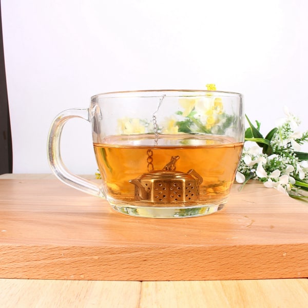 Stainless Steel Loose Tea Infuser Leaf Strainer Filter Diffuser Herbal Spice Teapot Shape