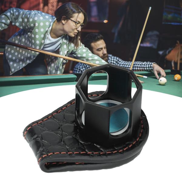 Biljardi liitu pidike kannettava kahdeksankulmainen biljardi keppi liitu kotelo magneetti klipsi Snooker työkalu lisävaruste musta