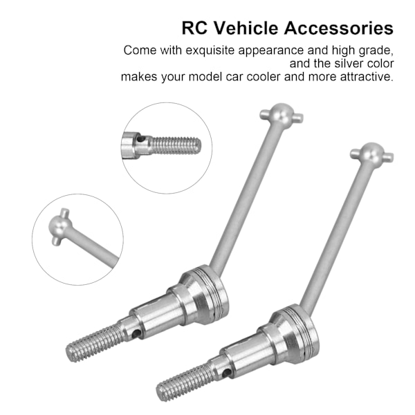 M16105 Fjernkontroll Front Drive Shaft Aluminium Alloy for 16889A 16889 S1601 S1602 RC Bil 1/16
