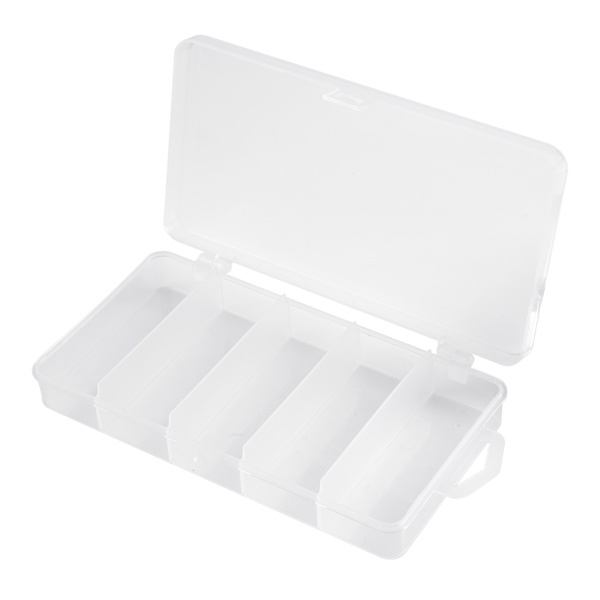 5 Rum Fly Lure Box Fiskeri Grej Opbevaringsboks Ske Søm Bait Grej Etui Lille