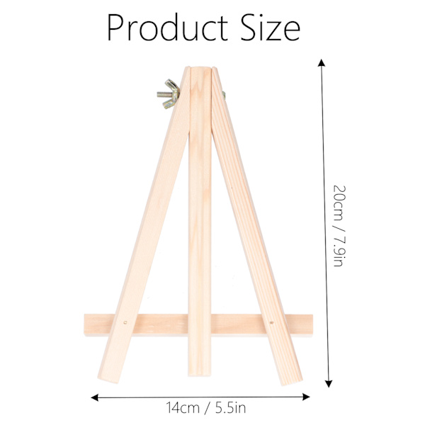 Mini træstativholder Børn Kalligrafi Maleri Display Stativ Staffeli til møde Bryllup