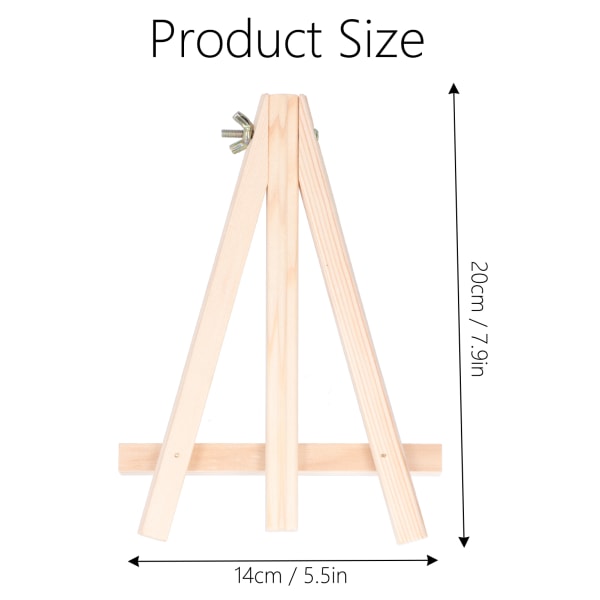 Mini trebenstativ i tre for barn, kalligrafi, maleri, utstillingsstativ, staffeli for møter og bryllup