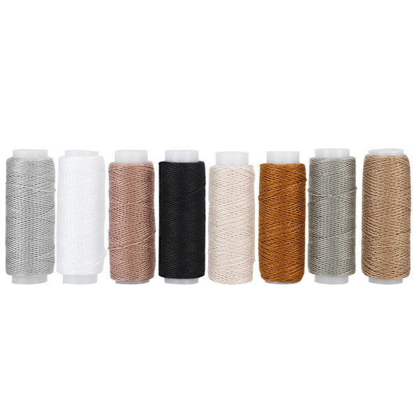 Läderhantverksverktyg DIY-kit med tråd, synålar, sömnadsnålar och tillbehör
