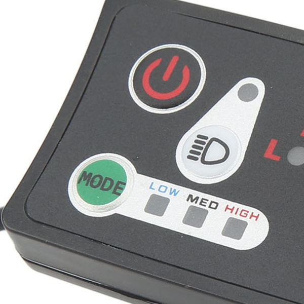 Elektrisk sykkel LED-strømindikatorpanel Elektrisk sykkelmodifisering Display Meter med vanntett 5P hannkontakt for 22,2 mm styre 24V