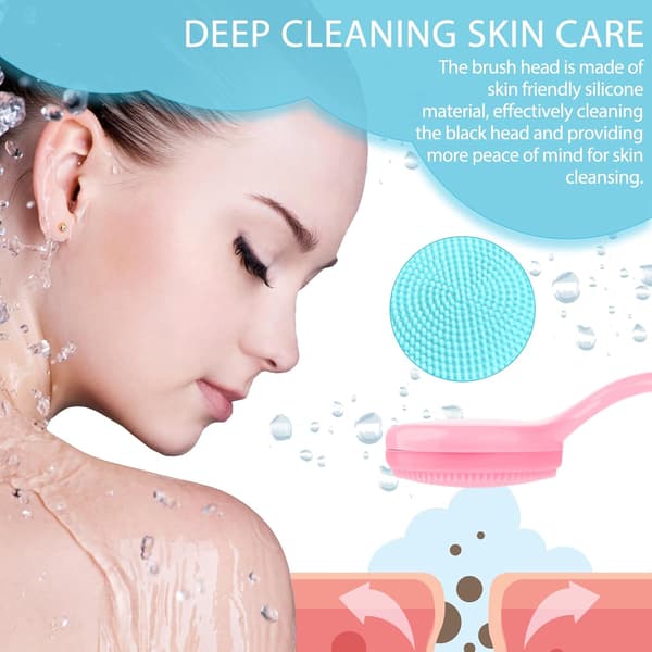 Silikone Ansigtskrubber 2 Stk Ansigts Exfoliator Børste Ansigtsrensebørste til Fjernelse af Hudorme Makeuprester Makeupværktøj