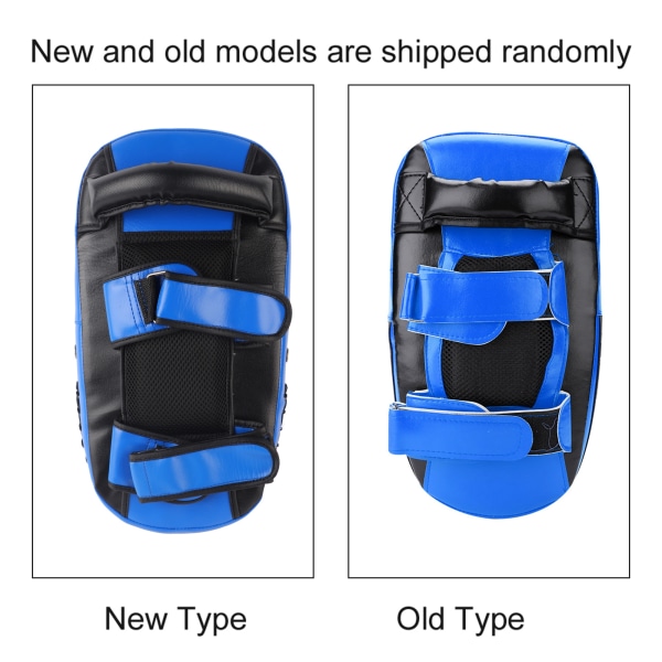Muay Thai -potkukäyrätyyny käsi- ja jalkakohteisiin, lyöntiharjoittelukilpi (sininen)