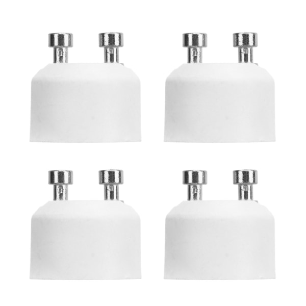 4 stk GU10 til MR16 adapterkontakt varmebestandig lampeholderkonverter for LED halogenlampe