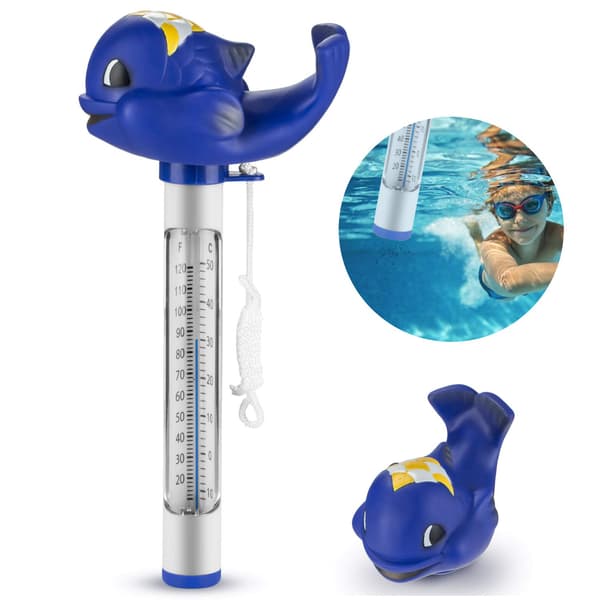 Söt flytande termometer med rep för pool, spa, bad, jacuzzi, akvarium