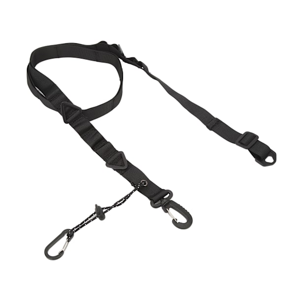 Camping förvaringsrem Multifunktionell halkfri nylon axelrem med triangulär ring för campingtillbehör Svart