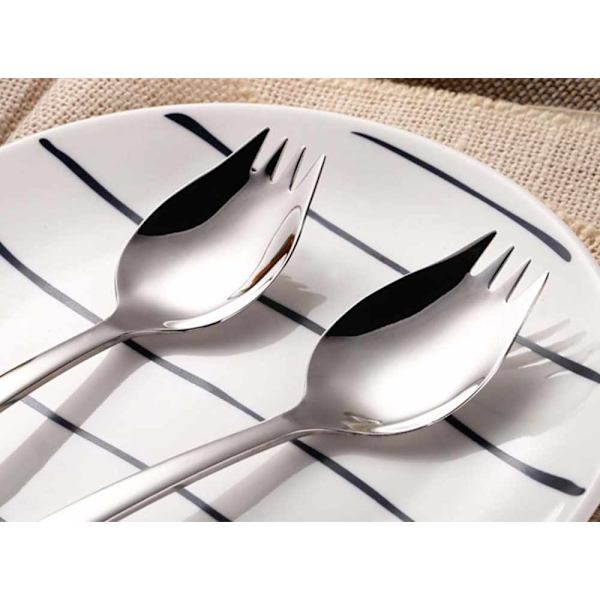 Sporks 6-pakkaus Mini 18/10 Ruostumaton Teräs Sporks Lapset, Hedelmäalkupala Jälkiruoka Salaatti Lasten Ruokailuvälinesarja, 8,2 Tuumaa Pitkä(S)