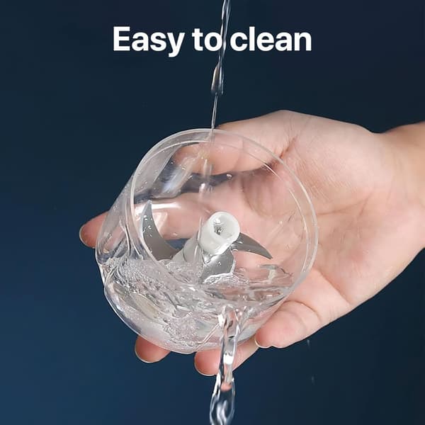 250 ml elektrisk mini mathakker USB-lading bærbar matprosessor blender hvit