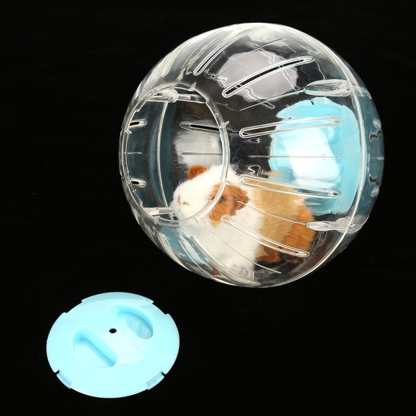 18,5 cm Ny Fashion Plast Liten Hamster Gerbil Husdjur Spring Jogging Träningsboll Leksak (Blå)