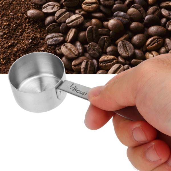 30 ml kaffebönor mätskopa 304 rostfritt stål mätsked för socker mjölk fruktpulver