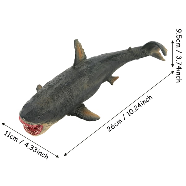 Simulation Shark Miniature Animal Toy Collection Figurine kodin lisävaruste koristeena