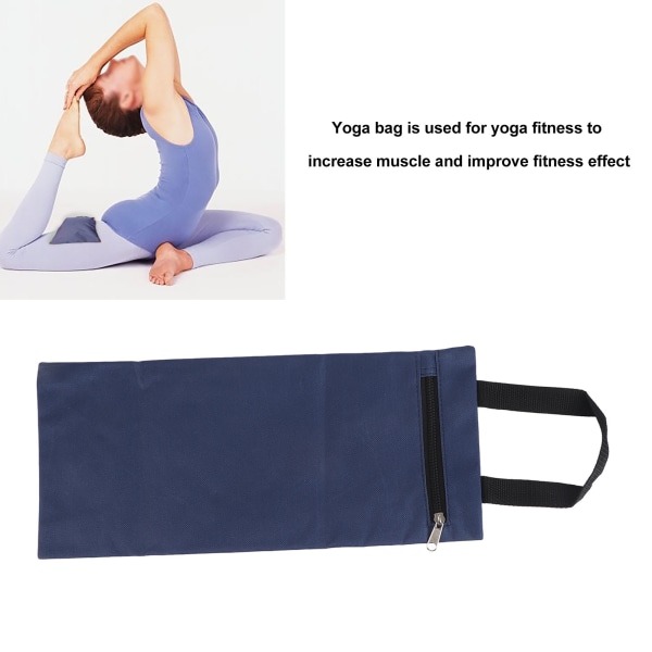 Ufylt yogasandsekk Yoga Fitness Trening Tom Sandsekk Dans Styrketrening Vektet Trenings Kroppsbygging Sandsekk Marineblå