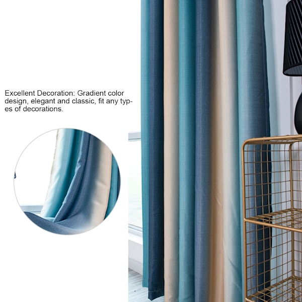Stripe Gradient Vindusgardin Panel Stue Soverom Hotell Skillegardin (#1)