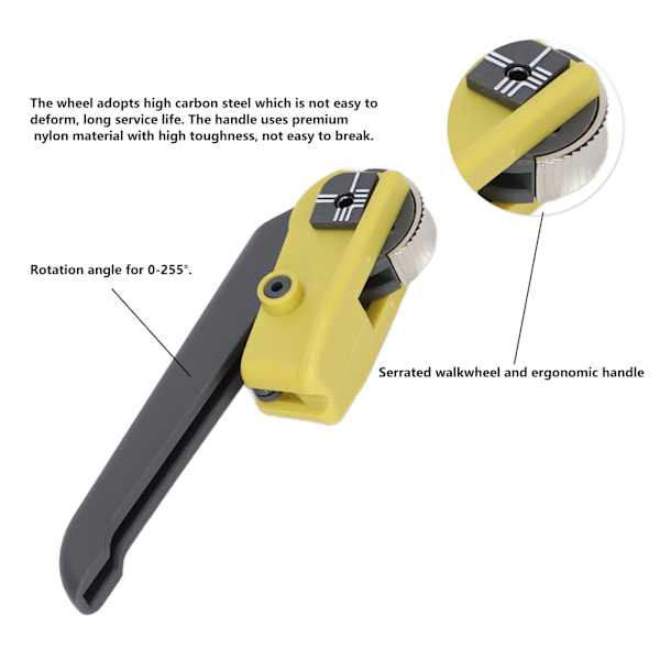Optisk kabelavskalare Gul Grå Adapter Ergonomisk Robust Hållbar Dubbelblad Optisk Kabelskärare(KMSK )