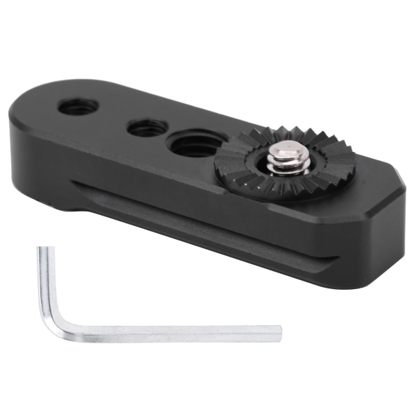 Legering til kamerastabilisator i aluminium, adapterplade til ZHIYUN weebill s sort