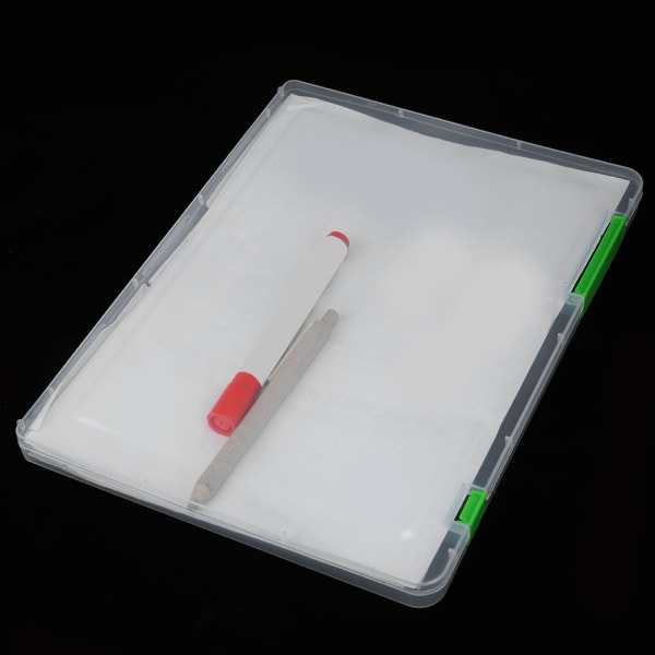 A4 Filer Plast Case Förvaringslåda Hållare Papper för