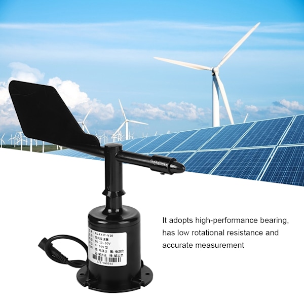 0-10V 8 riktningar miljösignalutgång polykarbonat vindhastighetssensor anemometer