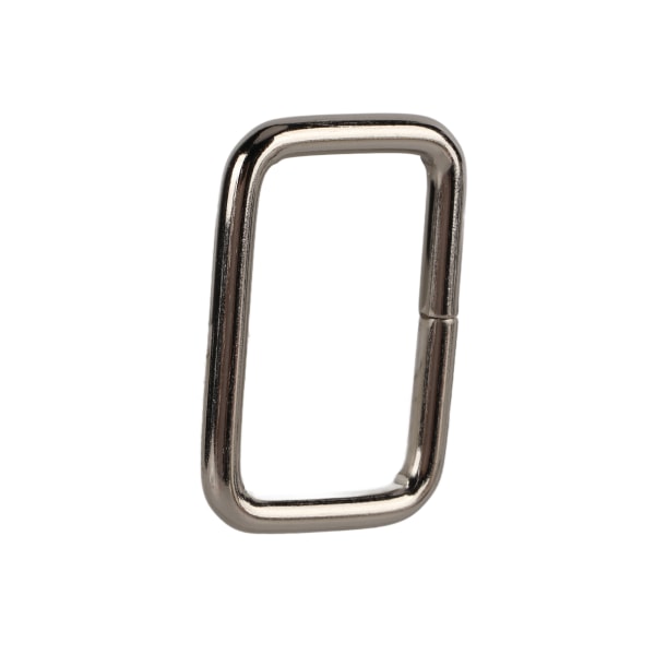 100 kpl metalliset neliön muotoiset soljet suorakulmainen metallirengas laukkuun lompakkoon DIY ompelutarvikkeet käsityö hopea 3x25x15mm