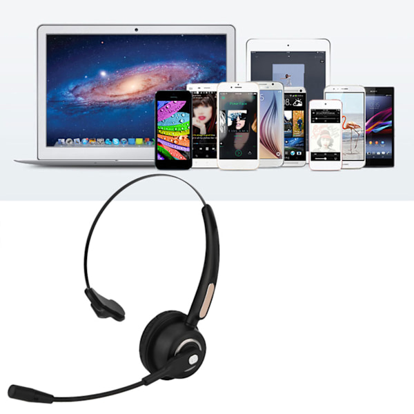 Call Center Bluetooth-headset med 12 timers samtale støydemping Bluetooth Call Center-hodetelefoner