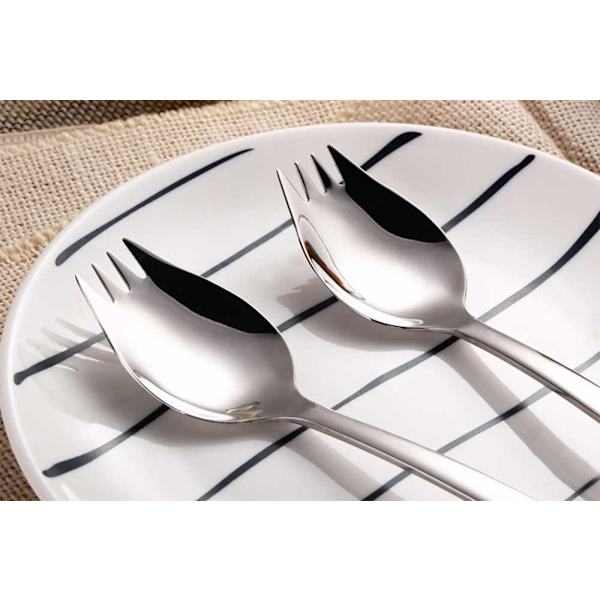 Sporks 6-pakkaus Mini 18/10 Ruostumaton Teräs Sporks Lapset, Hedelmäalkupala Jälkiruoka Salaatti Lasten Ruokailuvälinesarja, 8,2 Tuumaa Pitkä(S)