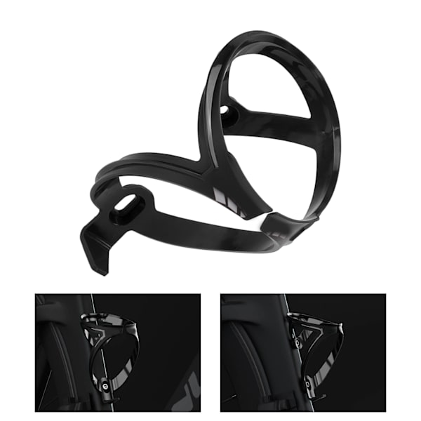 Sykkel Flaskeholder Bur Polykarbonat Setepinne Vannflaskeholder Adapter for Utendørs Langtur RidningSvart