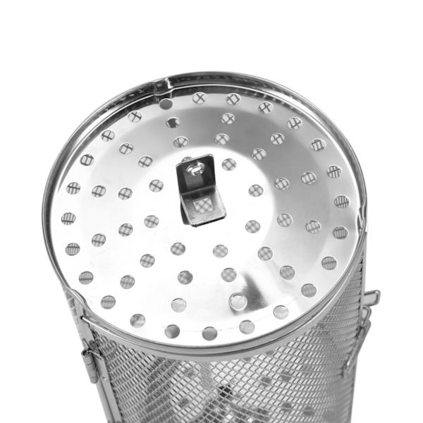12*18cm ruostumattomasta teräksestä valmistettu leivontavuoka uunipaahto pyörivä pähkinät pavut maapähkinäkori BBQ-grilli