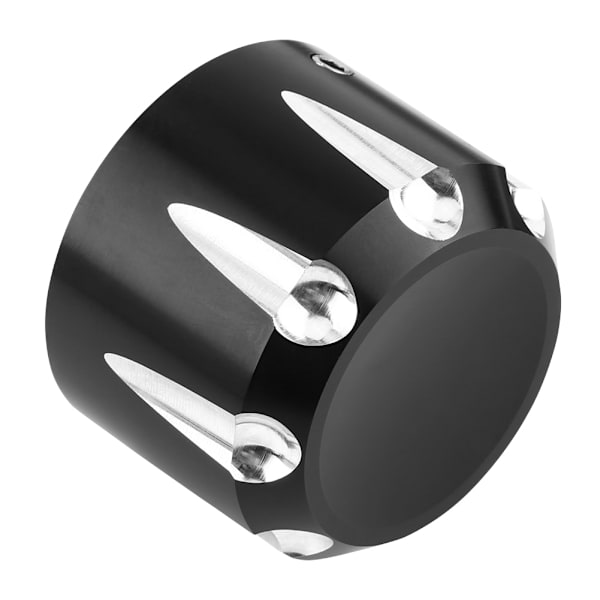 2 stk CNC aluminium motorsykkel foran aksel skallenøtt boltdekselhette (svart)