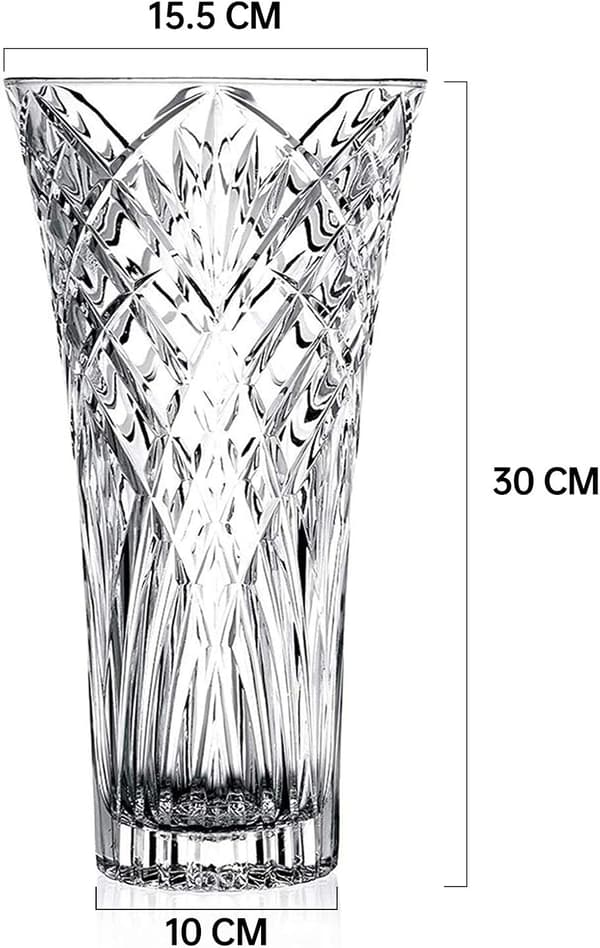 Vas Glasvaser för blommor Stora transparenta blomvaser 30 cm