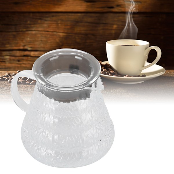 Borosilikatglas Kaffeekanne Manuelle Kaffeemaschine Wasserkocher für Zuhause Küche Restaurant 600ml