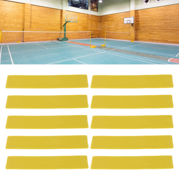 Bane Markør Kit Tennis Spot Markør Multifunktionel Markering Linje til Pickleball Tennis Basketball Baner Gul