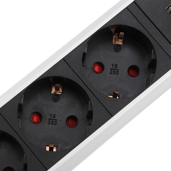 Elektrisk strekk Strømuttak Plugg Benkeplate Skrivebord Home Pull USB Popup-uttak EU-plugg 250V