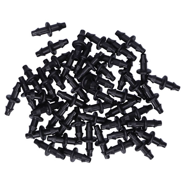 100PCS 4/7 2-veis kobling Dryppvanningskobling Tilbehør for hagevanning