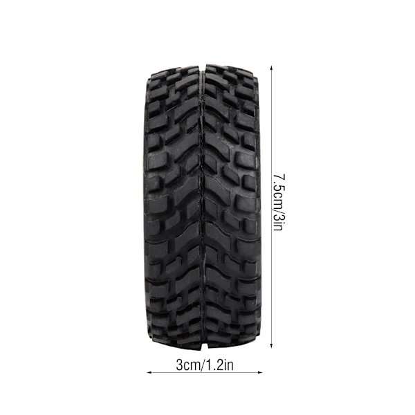 4 kpl renkaan vanteen kumia FY 1/16 kiipeily WPL C14 C2 Crawler kauko-ohjattava auto (#01)