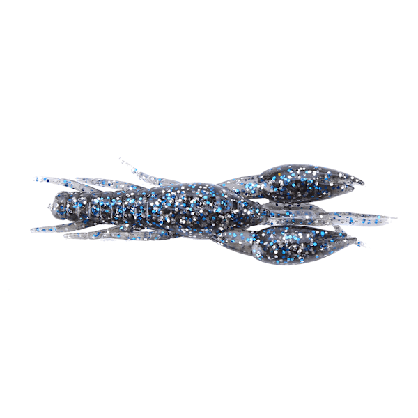 4 st Flash Grey Crawfish Lures Bait Silikon Fiske Tackle (3#)