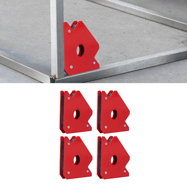 4 kpl 25lb Magneettiset Hitsausasennuslaitteet Ruostumaton Teräs 45° 90° 135° 180° Monikulmainen Juotospaikannin
