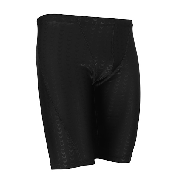 Keep Diving Herr Badbyxor Tävlingsbadbyxor Badshorts för Simning (Svart Linje, L)