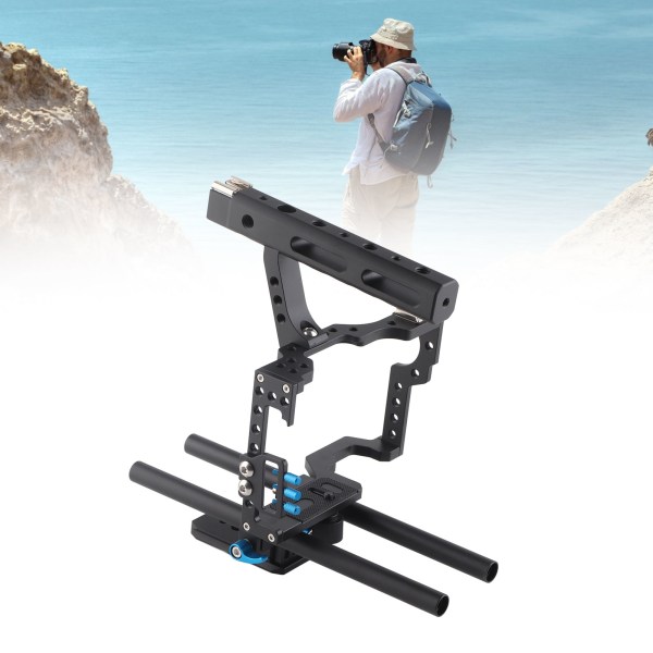 Alumiininen kamerahäkki Top Handle -kahvalla A7 A7II A7S A7SII A7R A7RII GH4