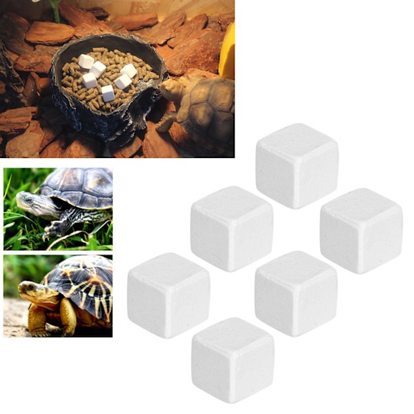 6 st fiskakvarium kalciumsten naturliga mineralblock kalciumsten leksak för akvarium reptiler